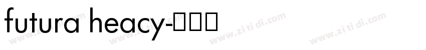 futura heacy字体转换